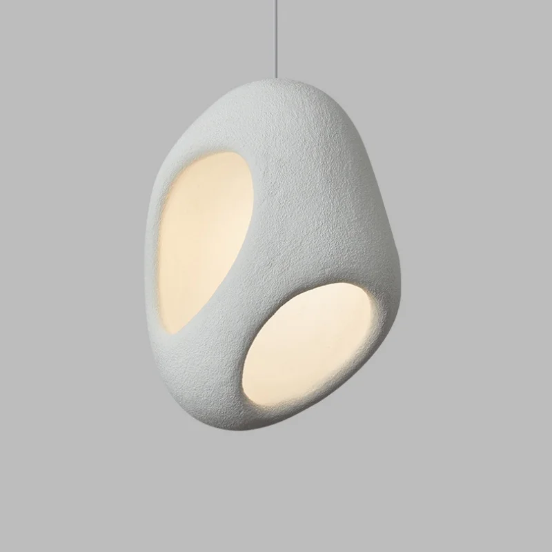 Japanese modern art hole single pendant lights studio dining room living room bedroom designer hanging lamps lighting fixtures 3