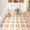 Simple Style Balcony Waterproof Floor Mat Stain and Oil Resistant Kitchen Carpet Large Area PVC Leather Rugs Home Washable Rug 2