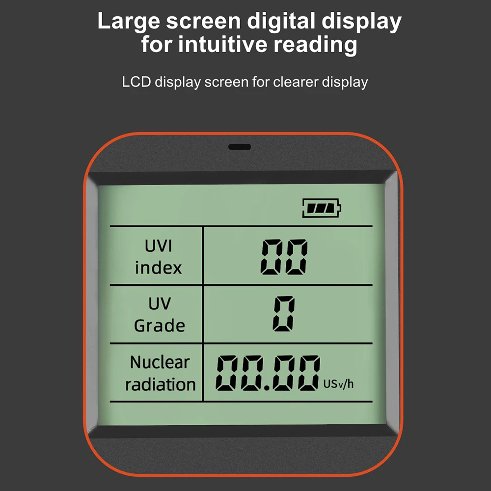 KF910 Portable Nuclear Radiation Detector UVI Index Tester Ultraviolet Detection Multi-function Radioactive Radiation Dosimeter radiation detector geiger counter