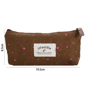 Bella borsa per il trucco di cancelleria Studente per ragazza Custodia in tessuto con cerniera Astuccio per matite Borse per penne Astuccio per matite