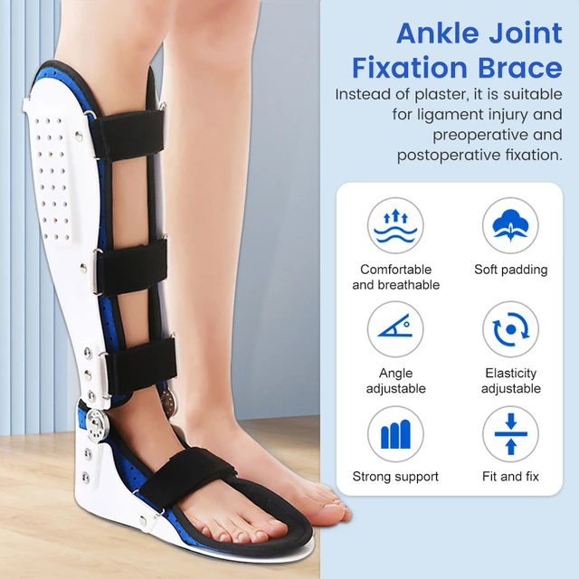 Medical Adjustable Foot Ankle Fixed Support Brace Joint Leg