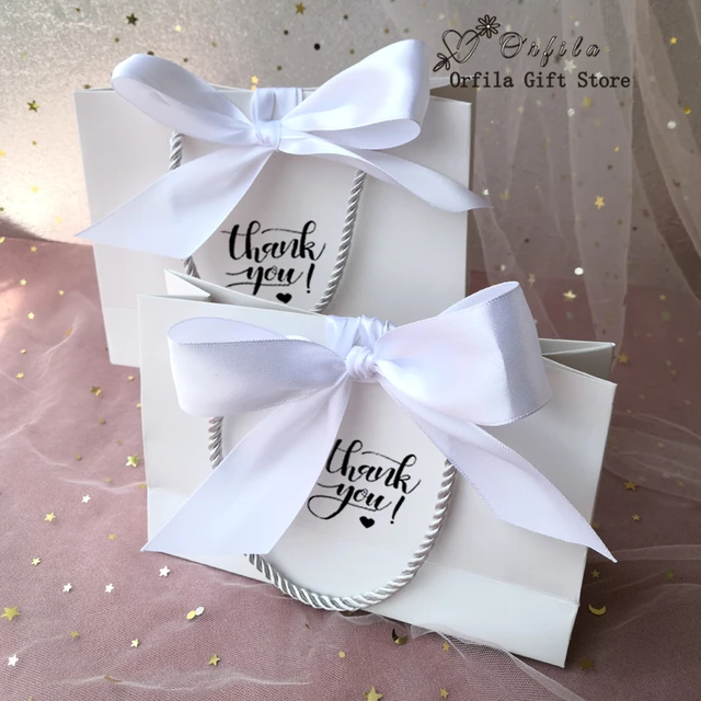 Sacs Cadeaux Fourre-Tout Blancs Portables avec Poignée, Emballage de Fleurs  pour ixd'Anniversaire et Mariage, 10 Pièces - AliExpress