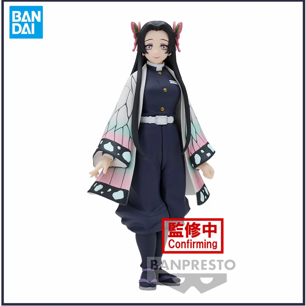 

In Stock Original Anime Figures Demon Slayer Kochou Shinobu PVC Action Figure Bandai Kimetsu no Yaiba Doll Toys for Children