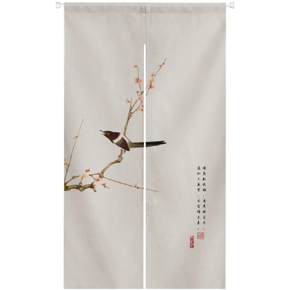 

Ofat Home Chinese Bird Door Curtain Japanese Noren Door Curtain Room Partition Kitchen Decoration Hanging Curtains