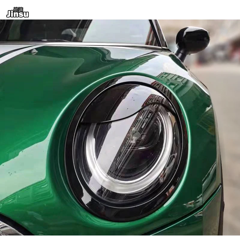 Carbon Fiber Car Headlight Eyebrows Cover FRP Front Angry Eyelids MINI F54 CLUBMAN F57 CABRIO 3 doors F55 F56 COOPER S