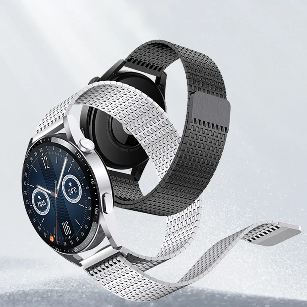 22mm Milanese Loop Strap For Huawei Watch 4 Pro GT3 Pro 46mm GT4 46MM Luxury Magnetic Band For Amazfit GTR 47mm Metal Bracelet image_1