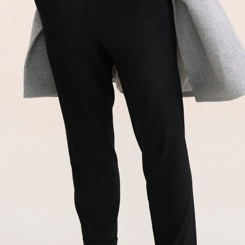 Description Picture 6 of itemMen's Leggings Spring Simple Japanese Fashion Trend Nine Leggings Personalized Casual Crimped Small Straight Trousers