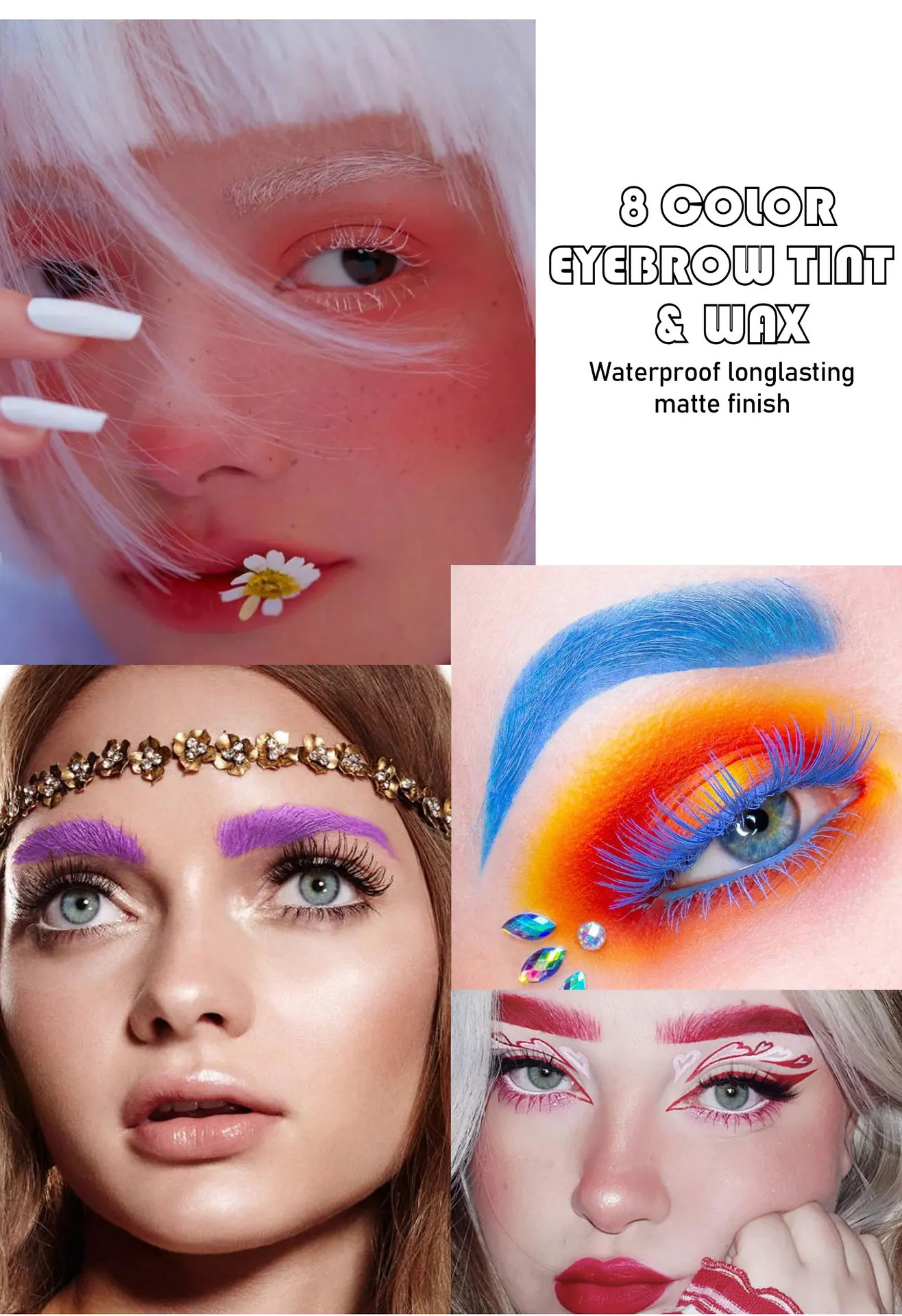 Description Picture 6 of itemHalloween Waterproof Eyebrow Gel and Body Paint 2-in-1 Set — Long-lasting Halloween Makeup Eyebrow Makeup Set