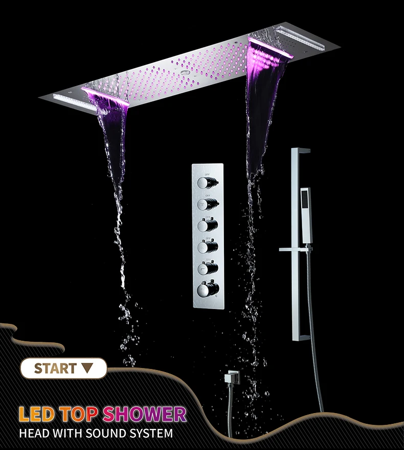 Description Picture 2 of itemM Boenn 5 Functions Shower Faucets For Bathroom Multifunctional Shower Set System Household Thermostatic Mixer Bath Accessories