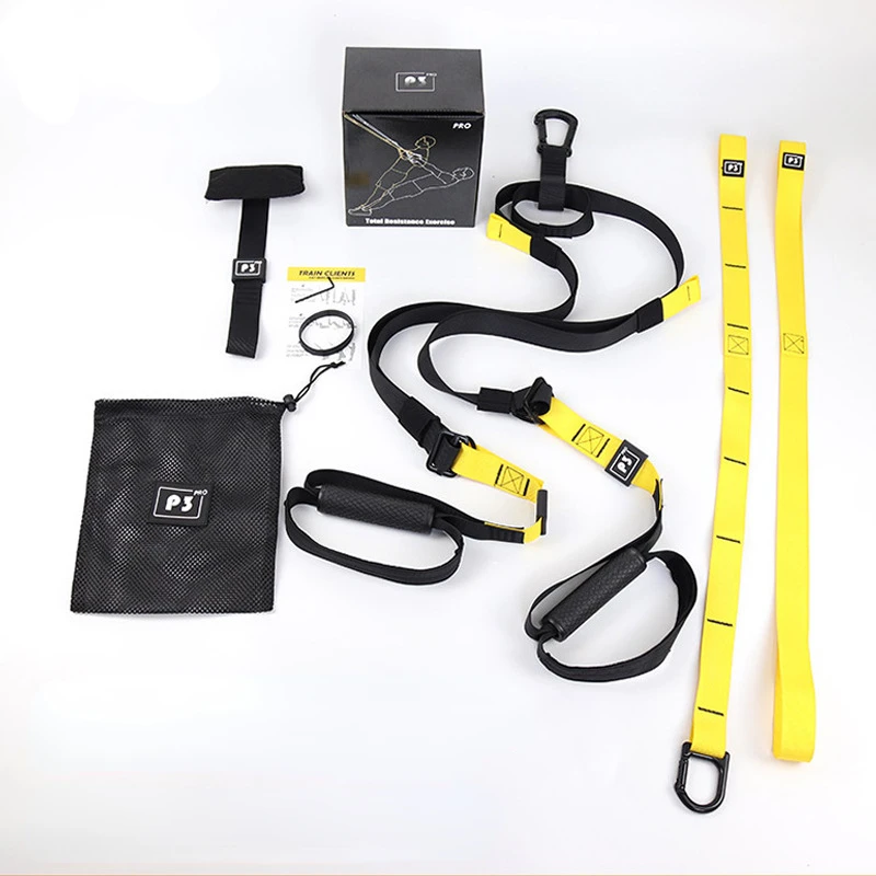 Elastic Band for Training P3-Trx Suspension Training Belt Home Fitness Tension Band Rope Resistance System Gym Equipment