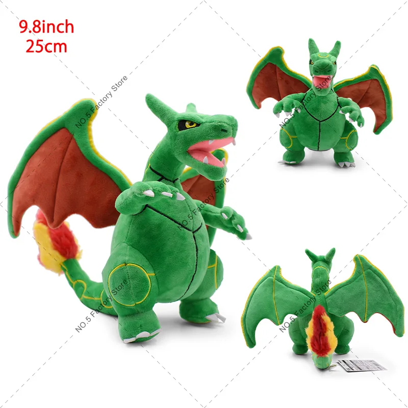 thumbnail image 1 of 18 Styles Shiny Charizard Plush Toys Pokemon Mega Evolution X & Y Charizard Soft Stuffed Animals Toy Doll Gift for Children Kids, 1 of 5
