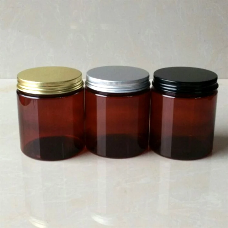 Wholesale 2oz 4oz 8oz Frosted Glass Straight Sided Jar with Silver/Black/Gold Screw Lid for Candle Jar Food Storage Clear Jar 5