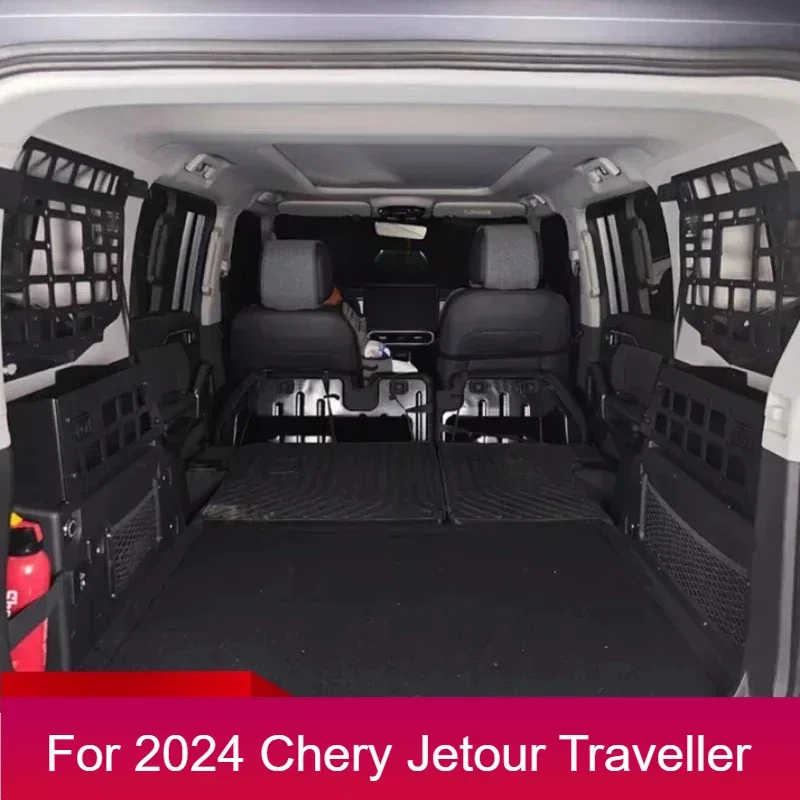 

For Aluminum Alloy Trunk Storage Rack Fit for Chery Jetour Traveller T2 2023 2024 Jetour T2 Modified Storage Box Expansion Rack