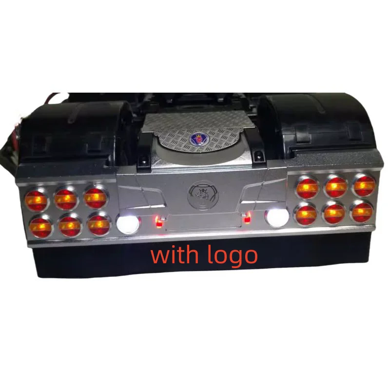 CNC Rear Bumper Lamp LED Light Taillight for Tamiya 1/14 RC Truck Scania 770s 56323 56368 Tractor Trailer LESU Parts 5