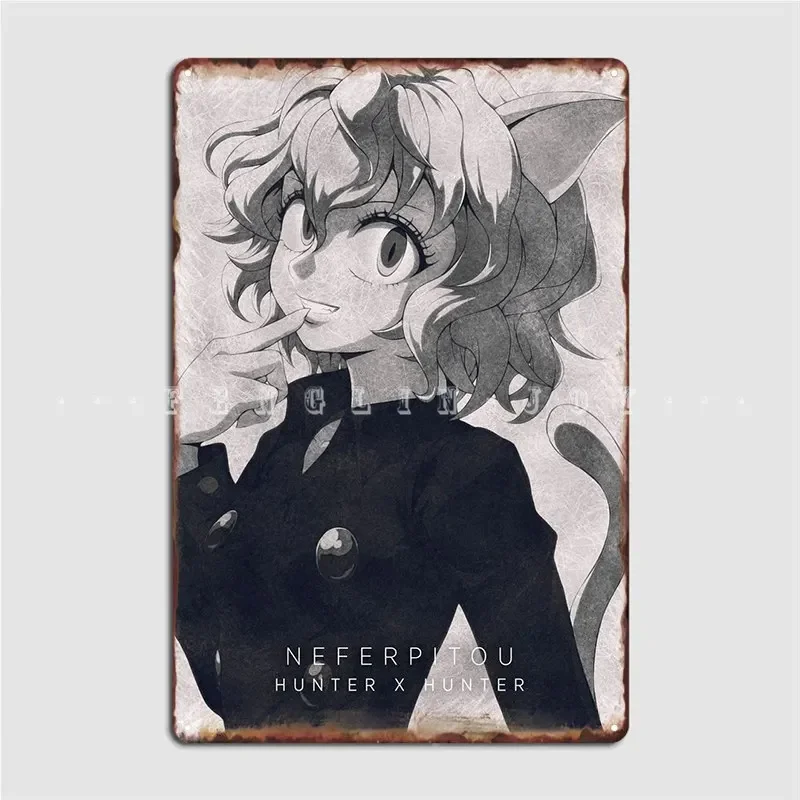 Neferpitou 금속 사인 벽 펍 파티 인쇄 그림 장식 주석 기호 포스터
