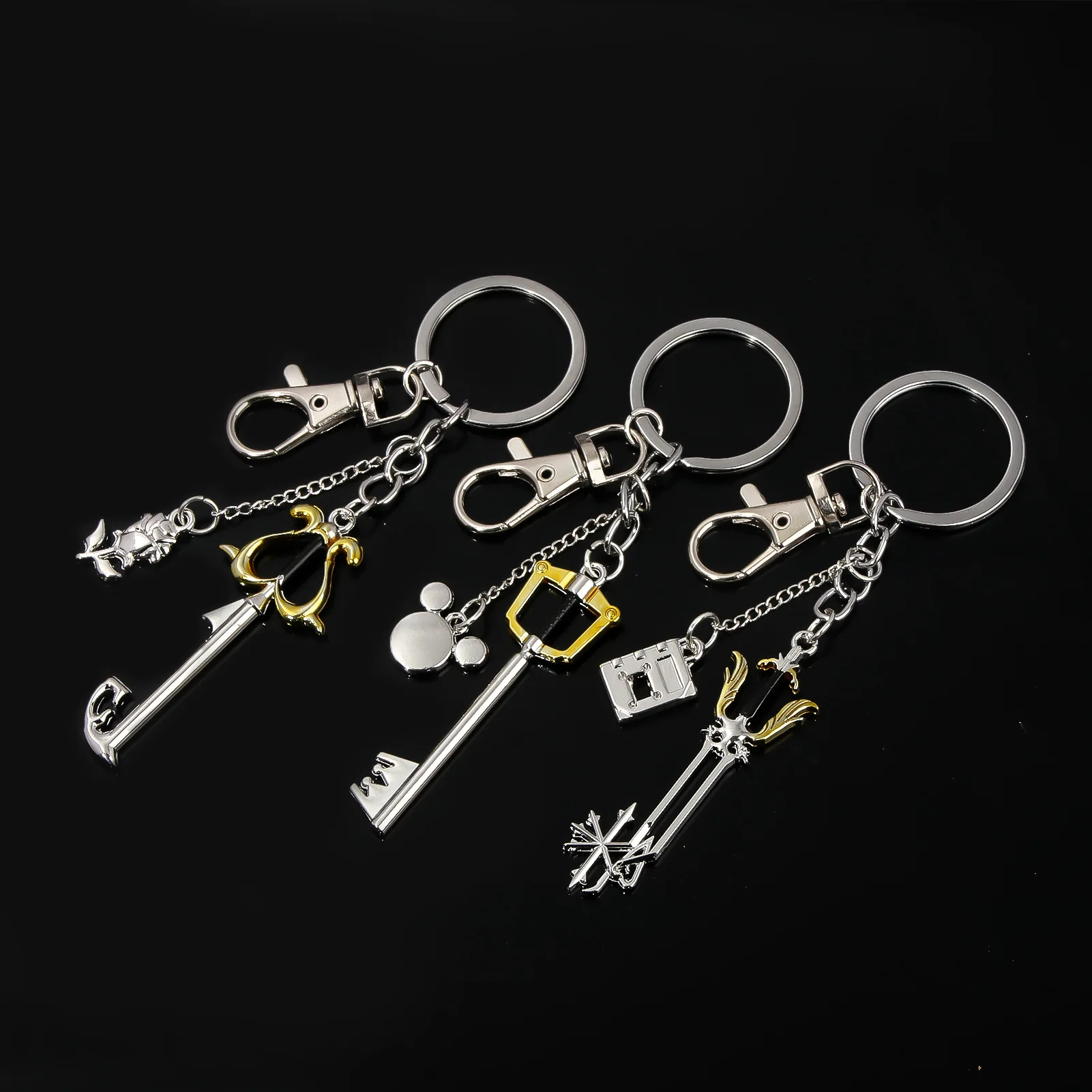 Game Kingdom Hearts Sora Key Keychain Keyblade Weapon Model