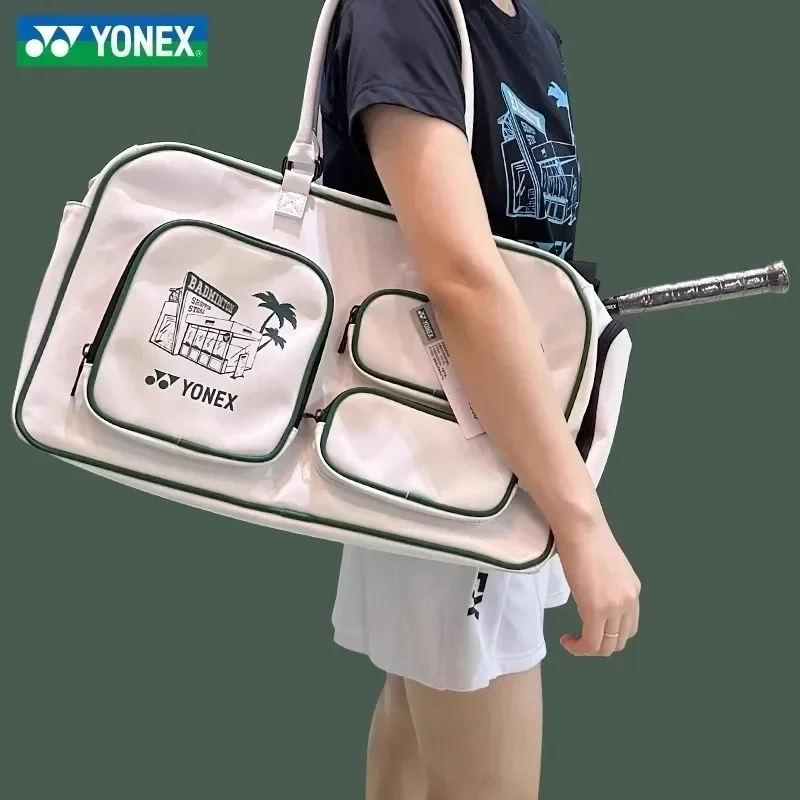 Yonex High-quality Yy Badminton Racket Sports Bag Casual Fashion Shoulder Bag Handbag Large Capacity Tennis Badminton Dual-Use