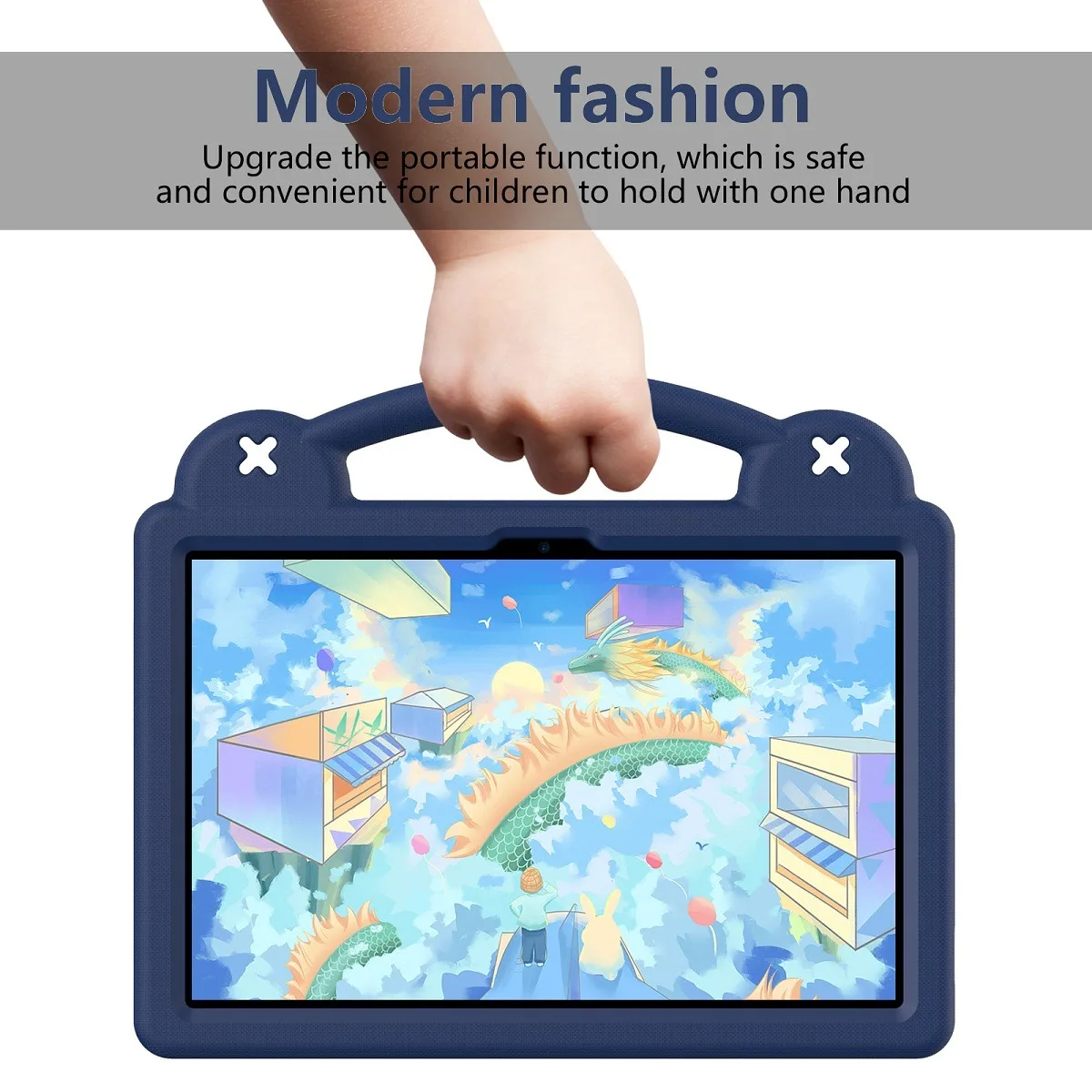 Children's EVA Stand Case with Handle Holder - Durable Protective Cover