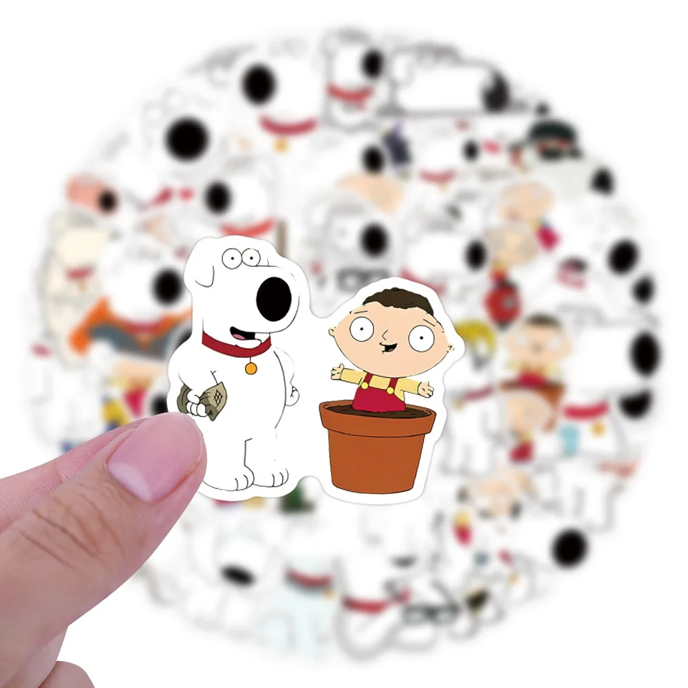 55개 가족 그림 스티커 그래피티 스티커 DIY 다이어리 폰 케이스 핸드메이드 스크랩북 미적 스티커