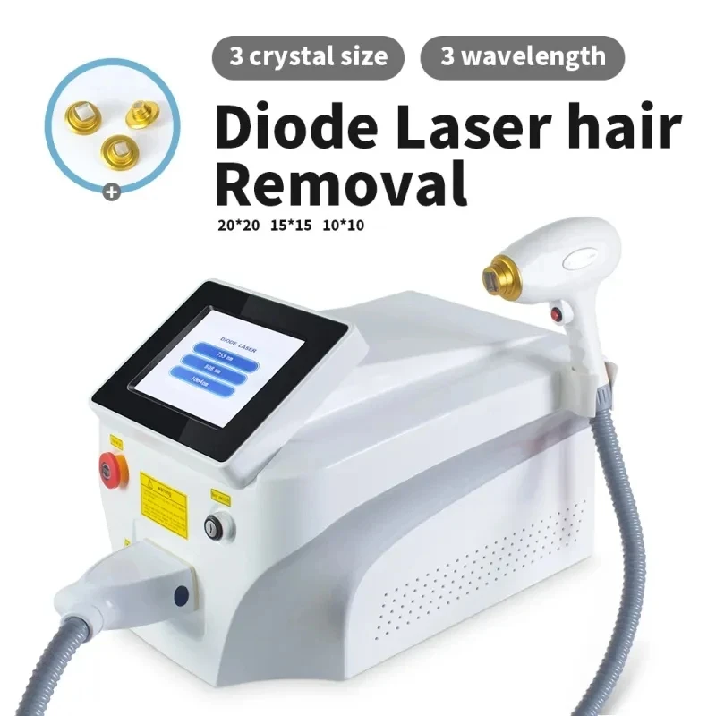 3000W Newest 755Nm 808Nm 1064Nm 3 Wavelength 808Nm Diode Laser 808Nm Laser Hair Removal Machine For Salon