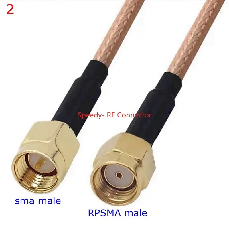 thumbnail image 1 of Kit de conector RG316 SMA a SMA macho hembra, conector RPSMA macho hembra a SMA, para cable de extensión de puente de coleta RG-316 de baja pérdida, 1 of 4