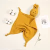 Baby Cotton Muslin Comforter Blanket Soft Newborn Sleeping Dolls Cute Cat Kids Sleep Toy Soothe Appease Towel Bibs Saliva Towel 3