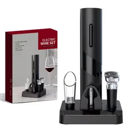 Automatic Electric Wine Bottle Opener with Performance Enhancements (5 in 1 Set)