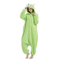 Polar Fleece Sullivan Mike Wazowski Monster Kigurumi Adults Cartoon Onesie Pyjama Costumes For Halloween Carnival Cosplay Party - Image 4