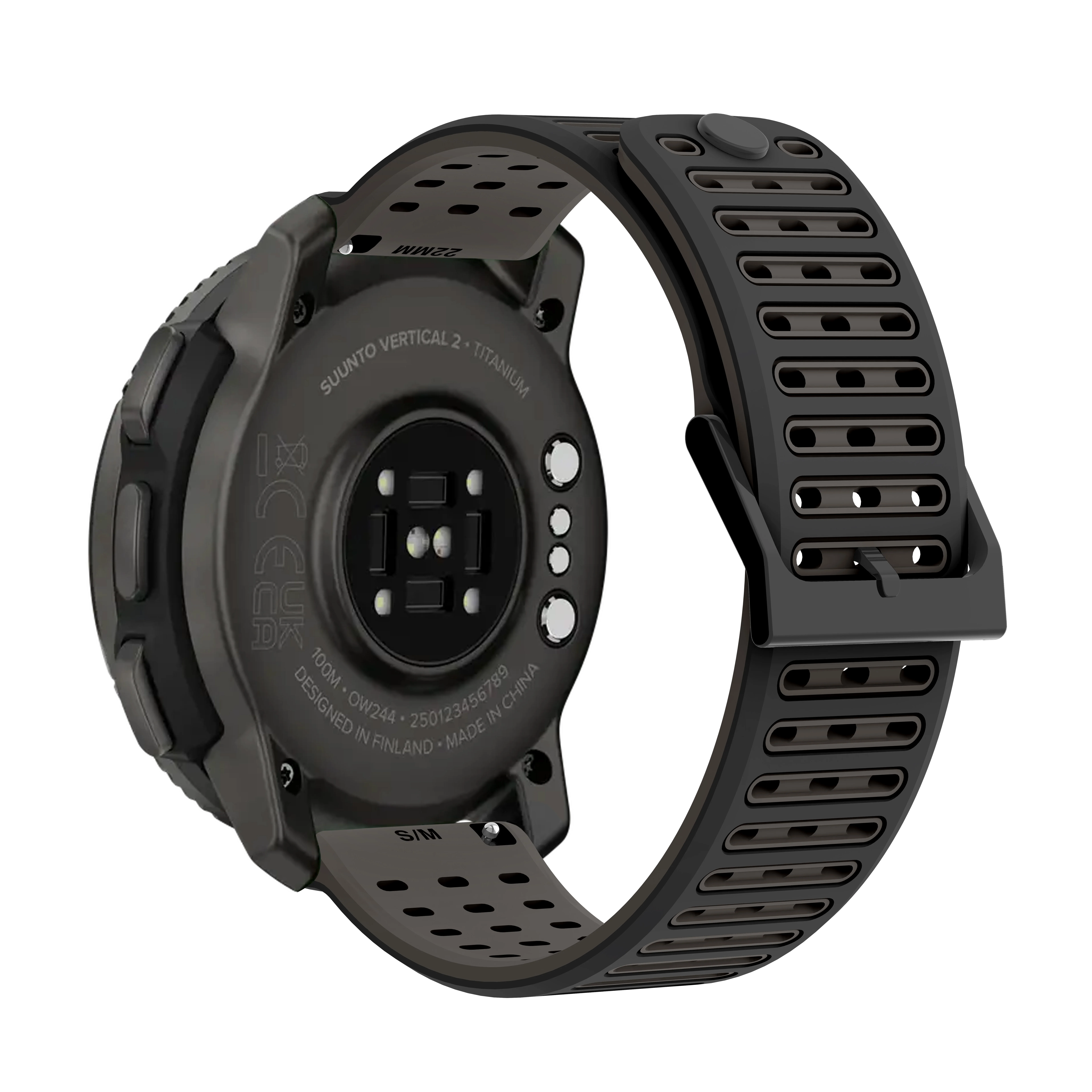 Breathable Silicone Sports Watch Strap - 22mm
