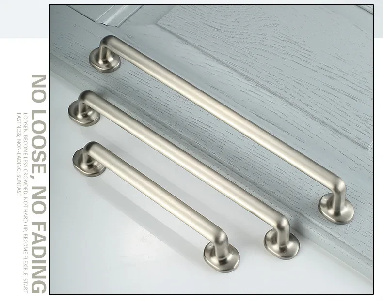 Description Picture 4 of itemEuropean Zinc Alloy Copper Brushed Cabinet Knobs and Handles Kitchen Cupboard Wardrobe Door Pulls Furniture Hardware