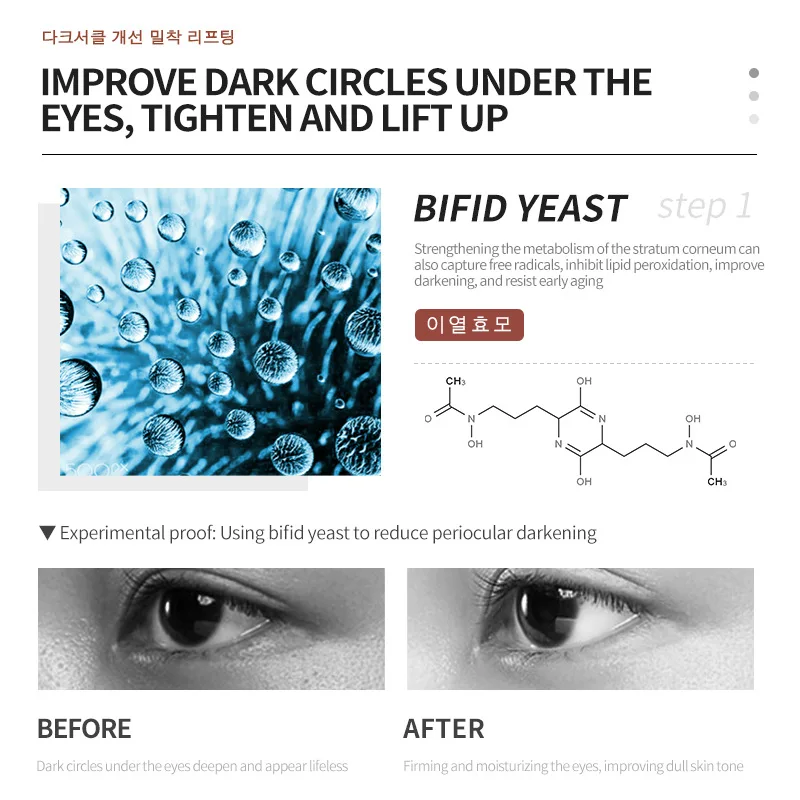 DElevinth Caffeine REPAIR Eye Cream Peptide Repair and Remove Bags, Black Circles and Firming
