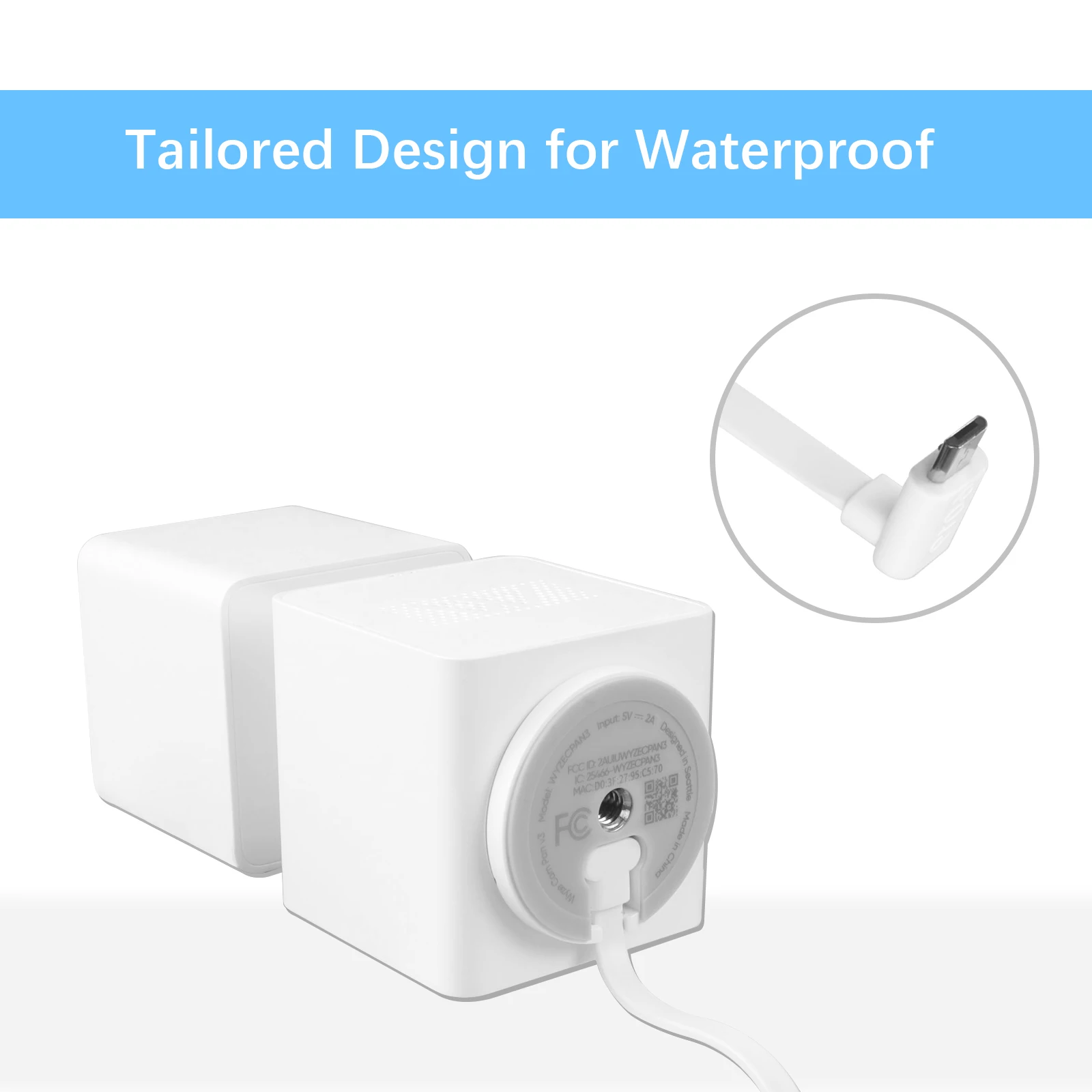 Cam Pan V3 Wyze Cam Safe Wyze Cam Pan V3 Camera Cable 30ft/9m