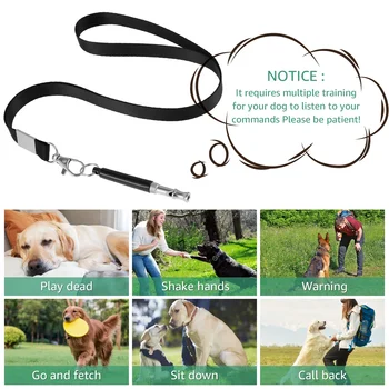 4Pcs Dog Whistle Adjustable Training Ultrasonic Puppy Whistle with Lanyard To Stop Barking Bark Deterrent Whistle Control Dog 6