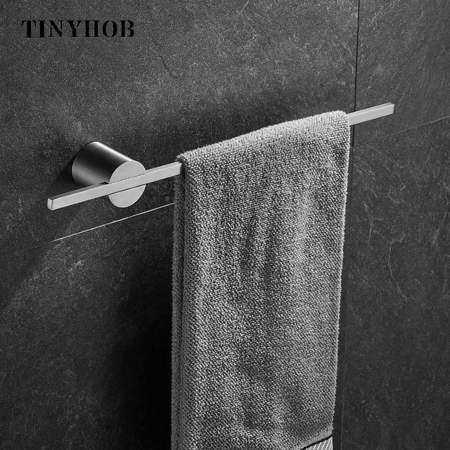 Toallero de pared para baño, soporte para colgar toallas, barras de  acrílico, estante de almacenamiento para cocina, 40/50cm - AliExpress