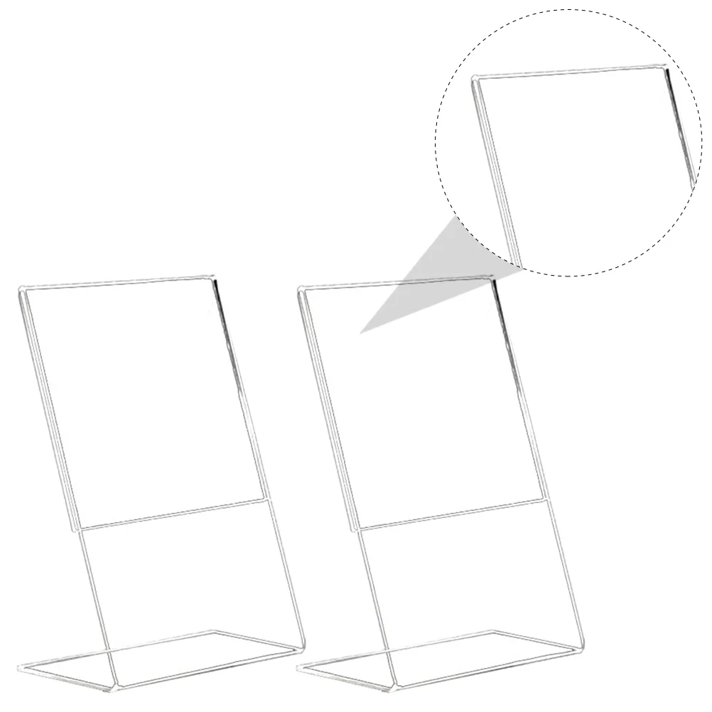 

3 Pcs Advertising Frame Display Stand Shelf Display Shelf Acrylic Sign
