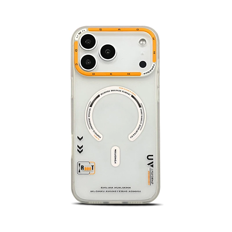 Matte Magnetic Phone Case with Frosted Back and Metal Lens Frame