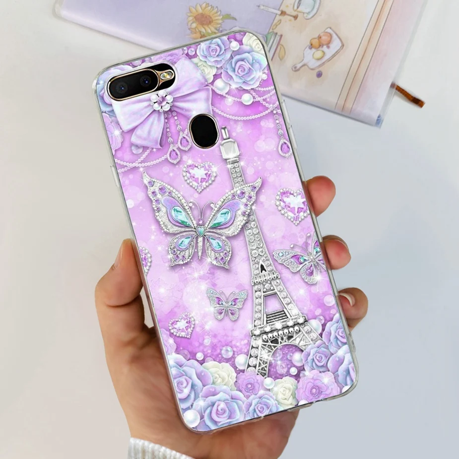 Luxury Painted Soft Silicone Phone Case - Elegant Back Cover Bags