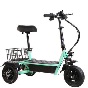 latest 2024  hot sale  powerful tricycle adult elarge mobility  adults 3 wheel trike electric scooters with baby seat 1