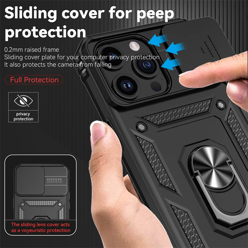 For Apple iPhone 15 Pro Max Cases Ring KickStand Funda Capa Coque Cover For iPhone  15 14 1312 Pro Max Case For Apple 15 Pro Max - AliExpress