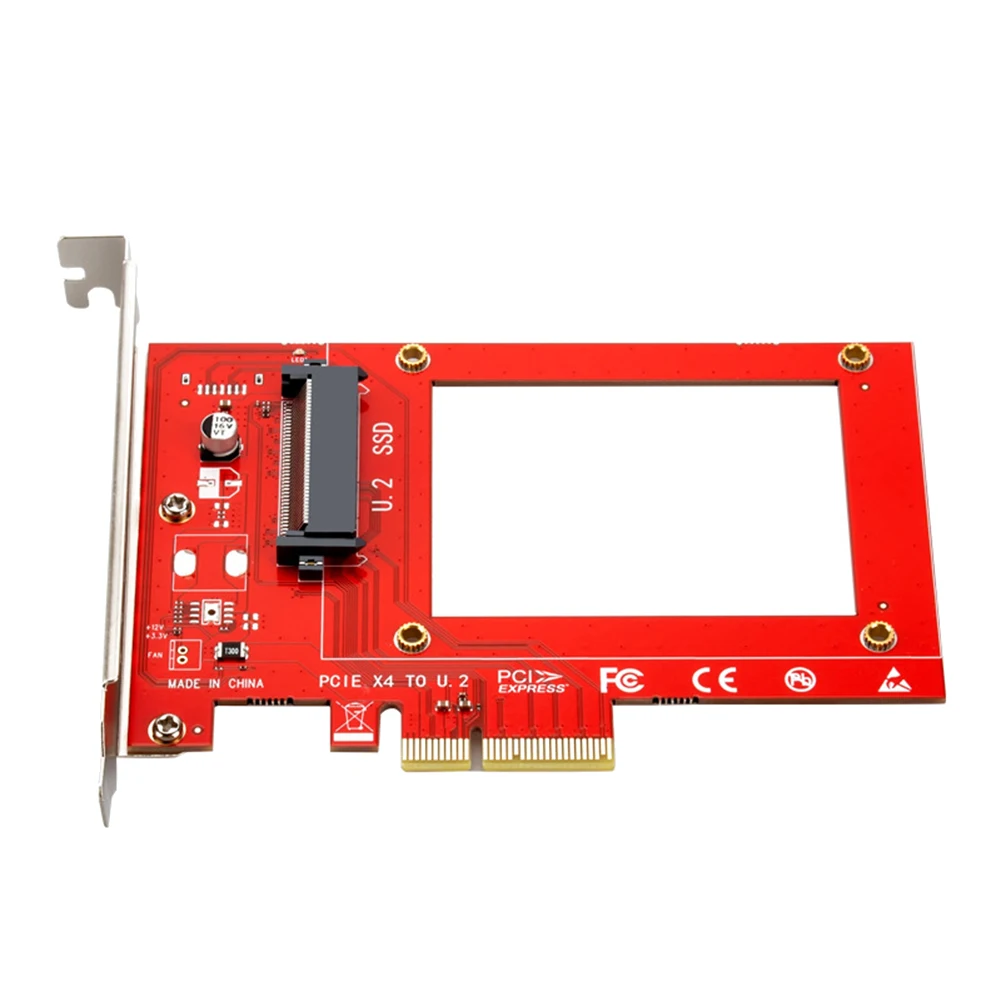 

PCIE to U.2 Adapter Card PCI Express Gen3.0 4X 8X 16X Slot Universal Board PCI-E to U.2 SSD Hard Drive Convert Card