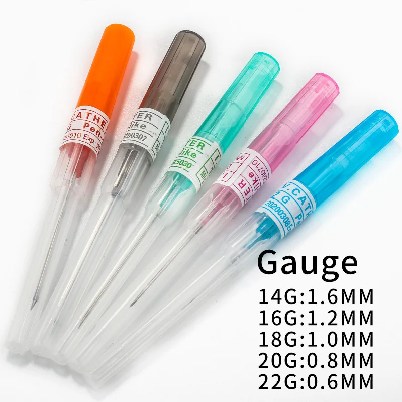 

I.V. Catheter Needles Disposable Sterilized U Pick Tattoo Piercing Needles 14G 16G 18G 20G 22G