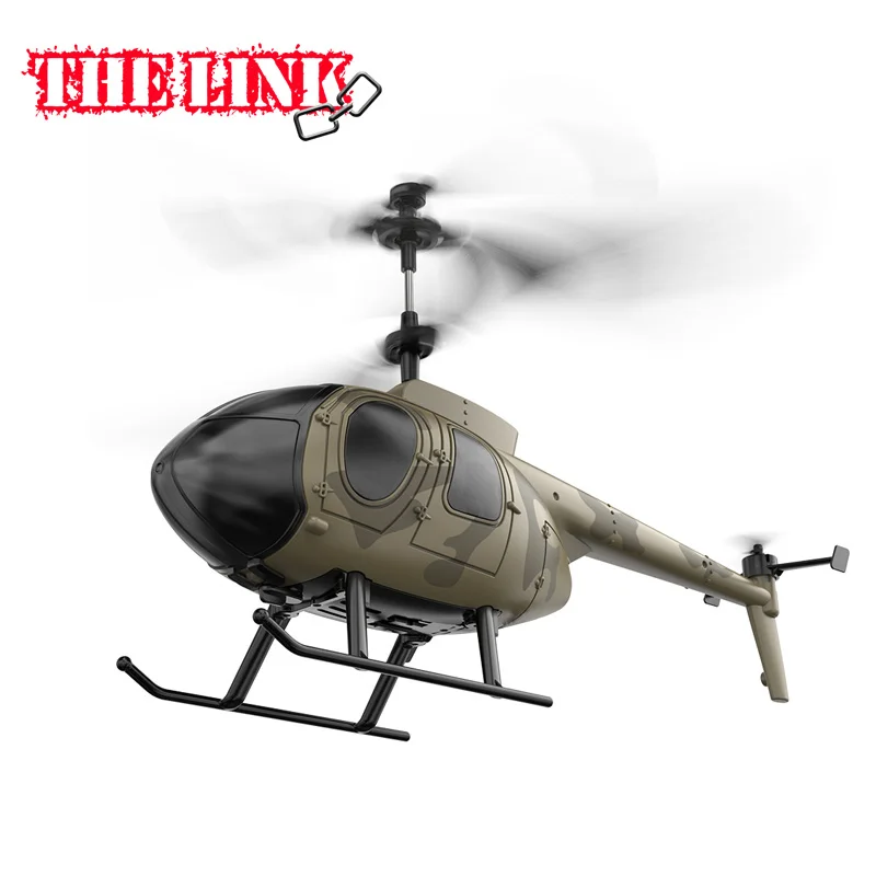 

THE LINK RC Airplane 2.4GHz 4 Channel Remote Control Plane with Gyro Easy to Fly Como Military Model Gift for Adults, Beginners