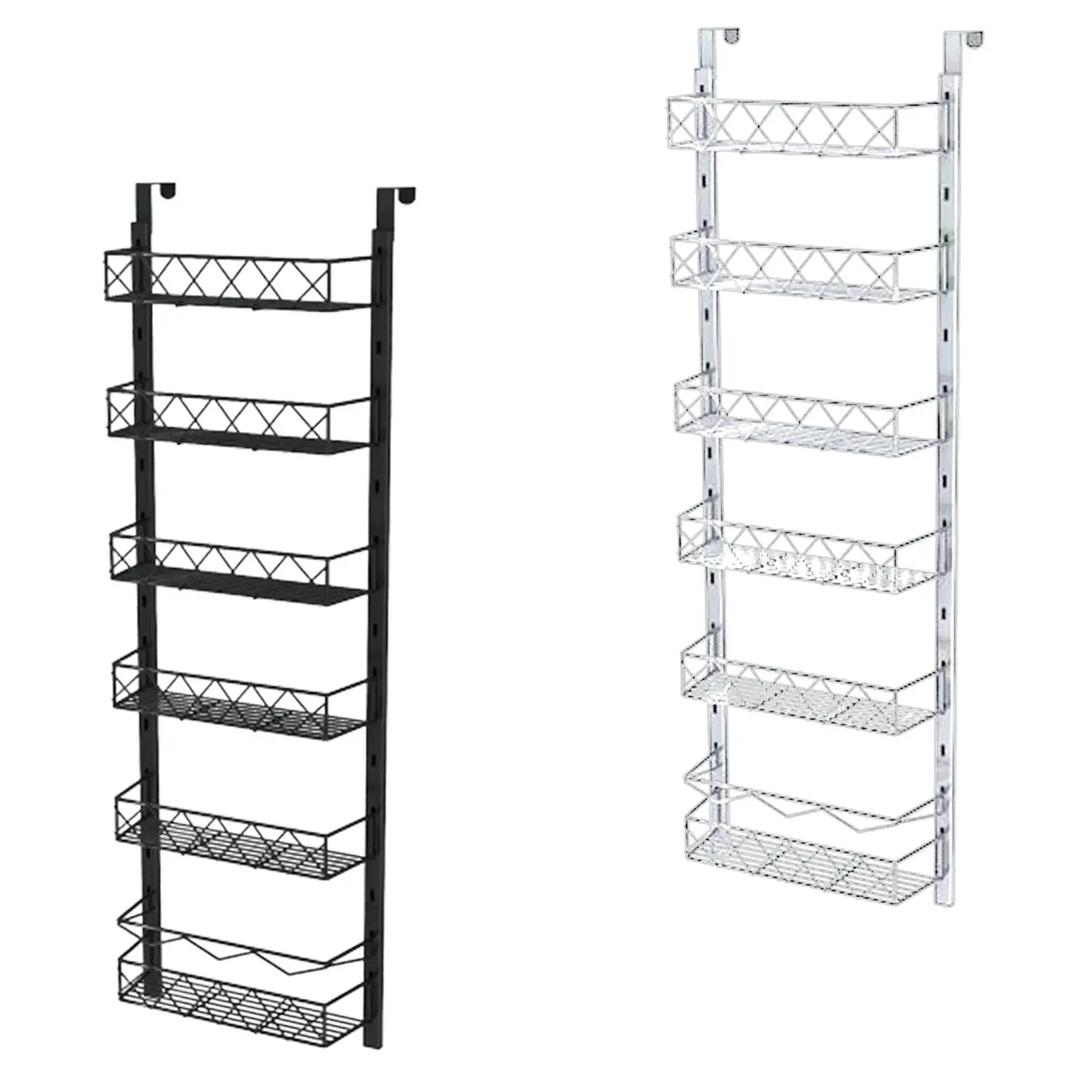 6 Tier Pantry Door Organizer Heavy Duty Narrow Pantry Hanging Storage and 6 Tier Pantry Door Organizer Heavy Duty Narrow Pantry Hanging Storage and