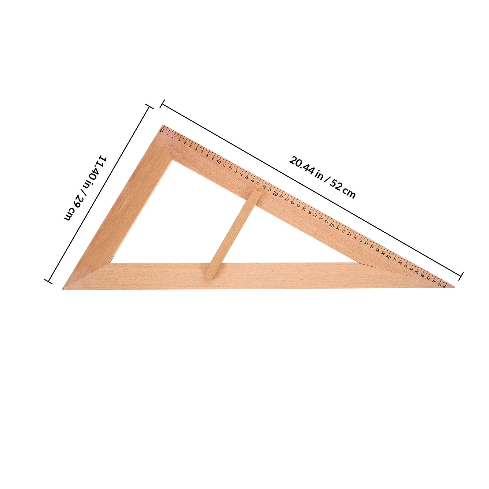 교사를 위한 초대형 나무 교육용 자, 교실 기하학 수업용 그림 도구, 측정 도구, 교육용 교구