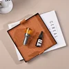 Woven Leather Storage Tray Metal Organizer Tray Rectangle Cosmetic Desktop Debris Finishing Home Key Storage Family Organizer 4