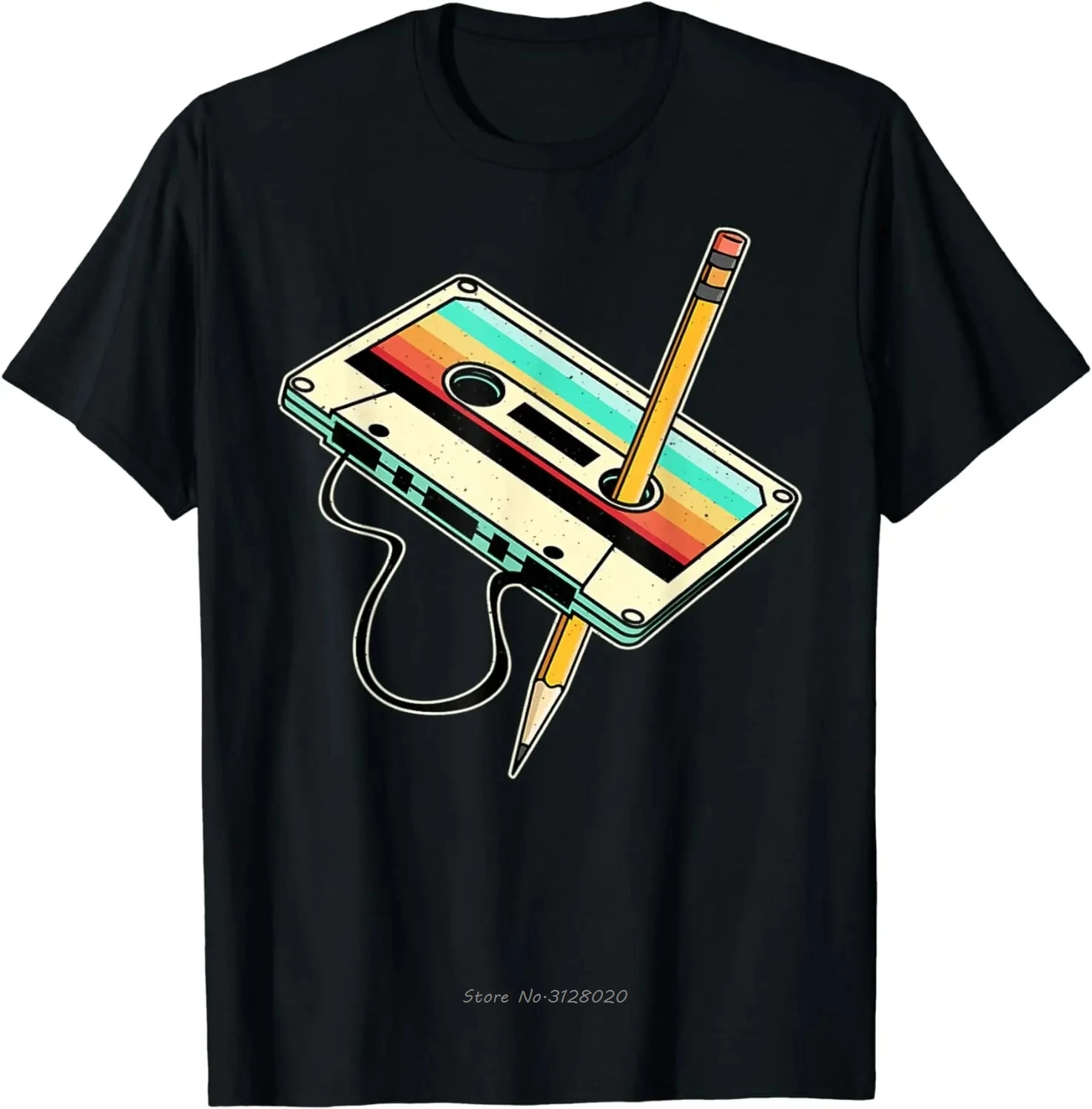 Retro 80s Cassette Tape Music T-Shirt for Men – Vintage Throwback Summer Tee