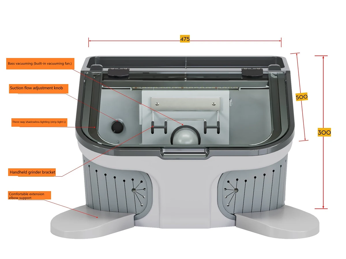 Aspirateur Collecteur De Poussière Portable Pour Laboratoire Dentaire - Modèle DW003, Base D'aspiration