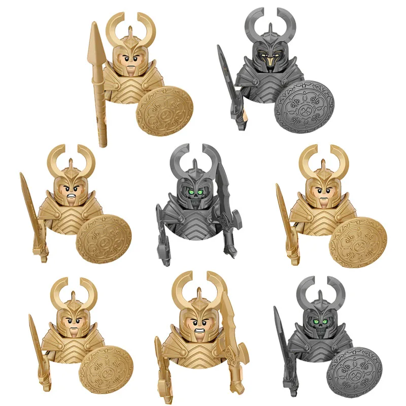 

Детские игрушки, средняя древняя война, военные фигурки, серия Асгард, уорриоры, охранники смерти, модель, мелкие частицы, кирпичи, строительные блоки