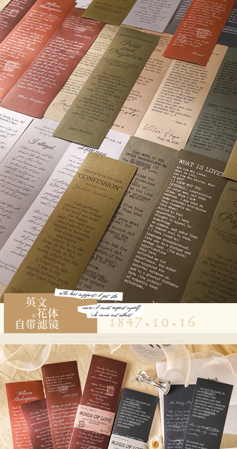 30 Stück Vintage Diy Scrapbooking Zubehör Dekor Aufkleber Junk Journal handgemachte Planer Collage Material Schreibwaren – Detail 9