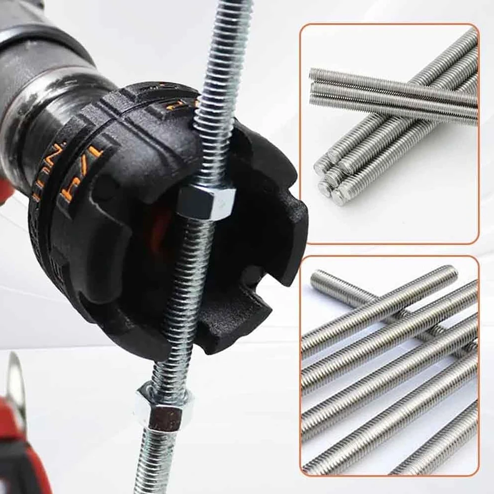 Metal Nut Zipper Drill Attachment for Fast Nut and Bolt Removal Nut Remover Bolt Extractor Tool for Conduit Racks Socket Wrench